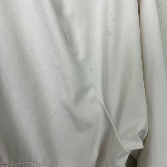 Athleta Women's Size Large Run Free Half Zip Long Sleeve Pullover White - Picture 14 of 14
